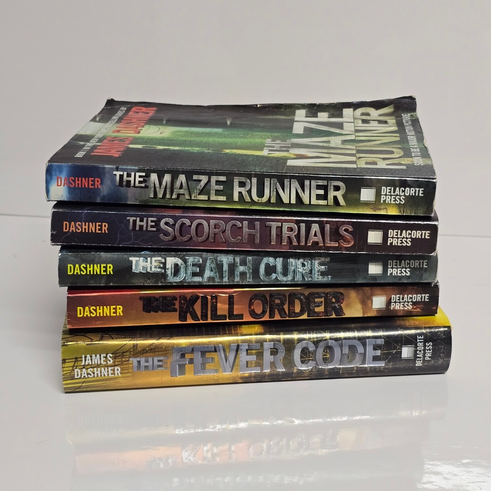 Maze Runner Series 5 Book Lot Young Adult Sci-Fi Dystopian James Dashner